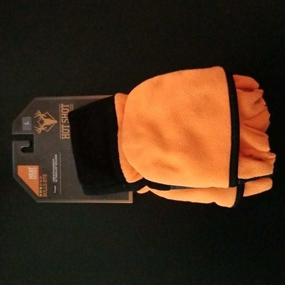 HotShot Heat Factor 2 Bullseye Thinsulate Finger Gloves NWT